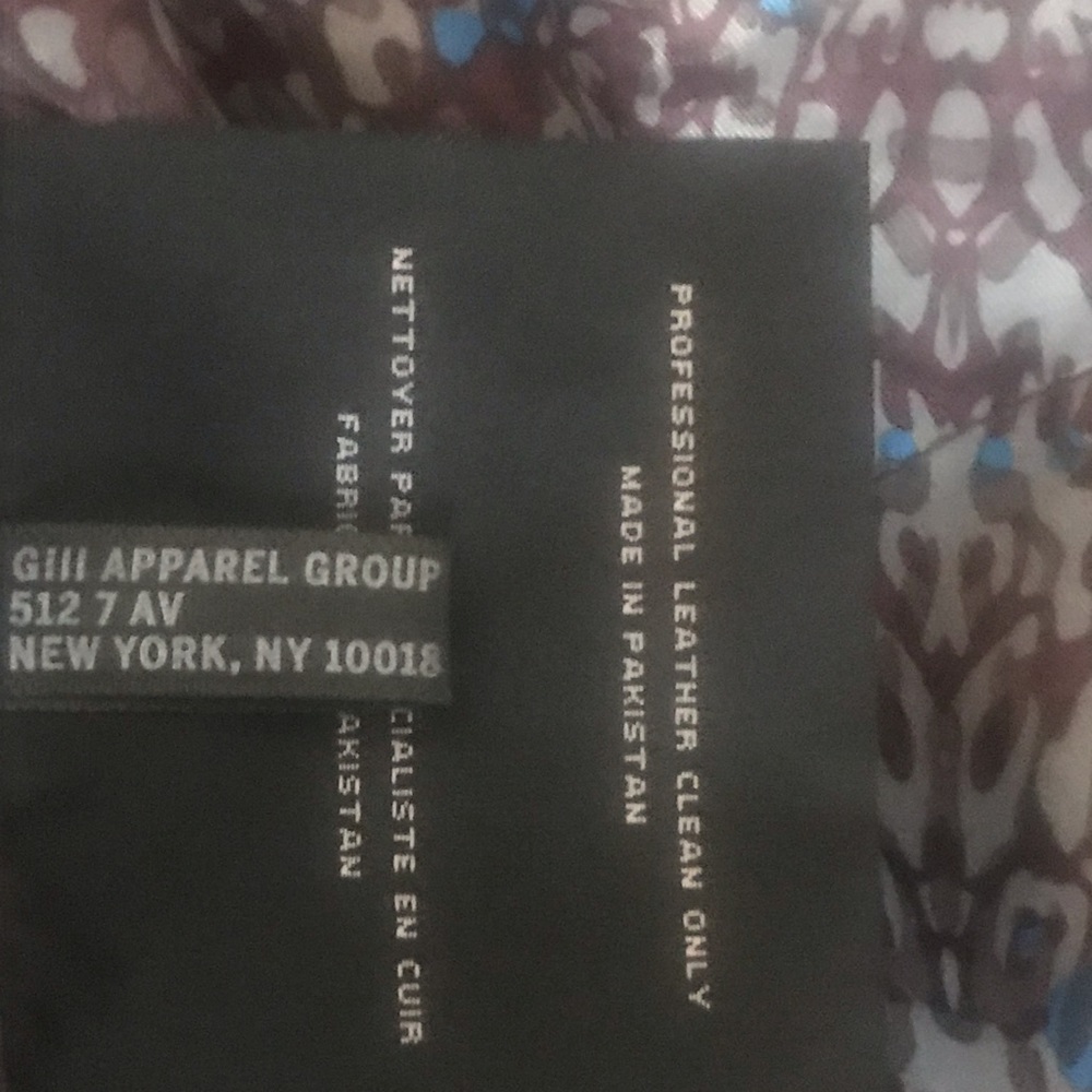 Brown leather lined jacket